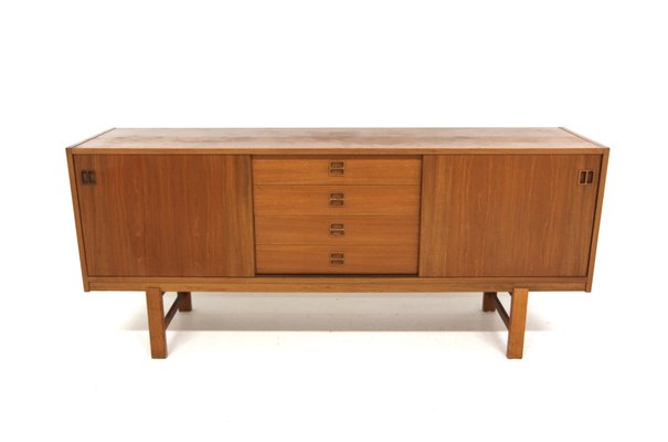 Scandinavian Walnut Sideboard Comet from Bogeryds Möbelfabrik, Sweden, 1960s-GEK-2043089