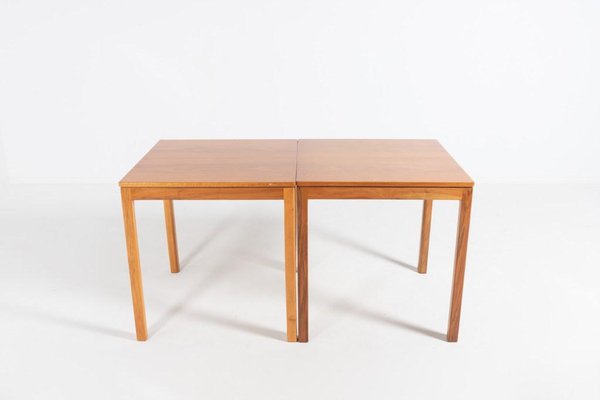 Scandinavian Walnut Tables, 1960s, Set of 2-KMC-1105948