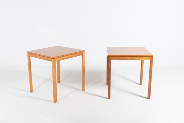 Scandinavian Walnut Tables, 1960s, Set of 2-KMC-1105948