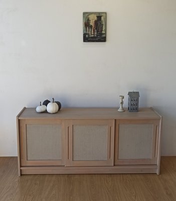 Scandinavian Woden Long Sideboard, 1980s-ZEF-2017471