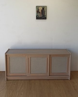 Scandinavian Woden Long Sideboard, 1980s-ZEF-2017471