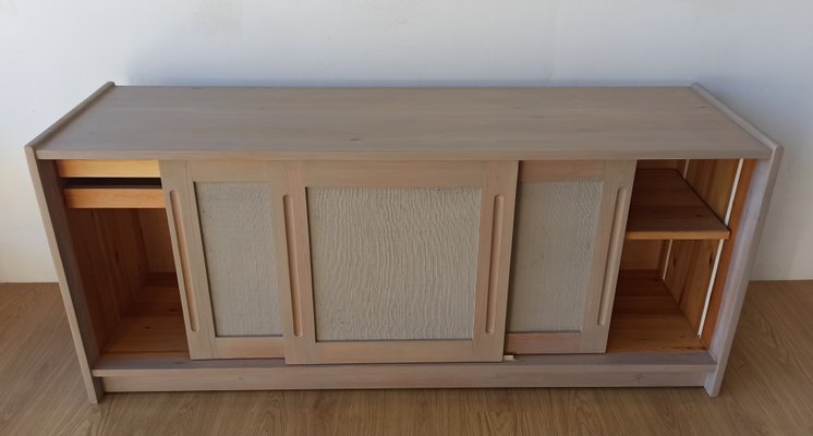 Scandinavian Woden Long Sideboard, 1980s-ZEF-2017471