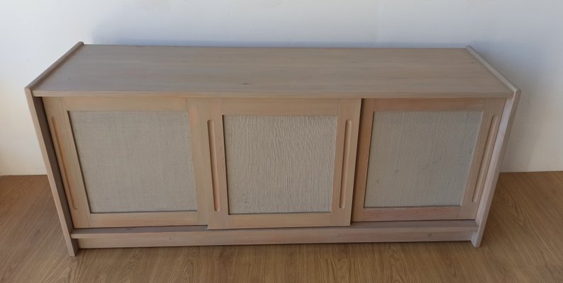 Scandinavian Woden Long Sideboard, 1980s-ZEF-2017471