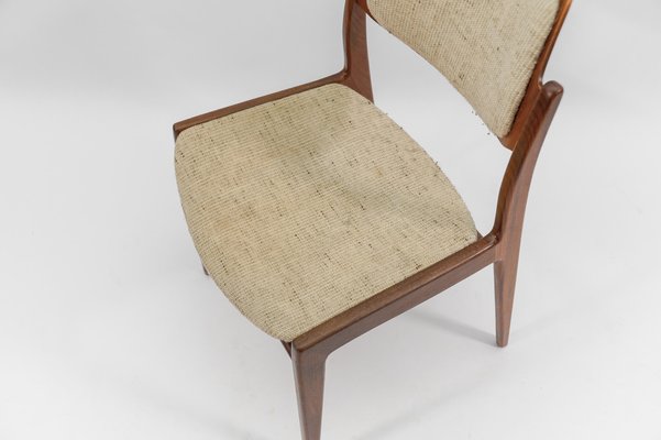 Scandinavian Wooden Dining Chairs, 1960s, Set of 5-KQB-1783473