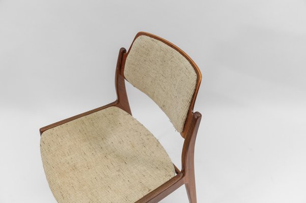 Scandinavian Wooden Dining Chairs, 1960s, Set of 5-KQB-1783473