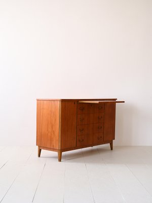 Scandinavian Wooden Highboard, 1950s-QWP-1739028