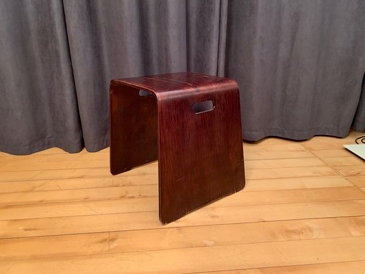 Scandinavian Wooden Stool, 1970s-RTR-1240938