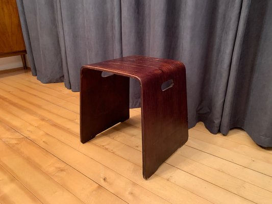 Scandinavian Wooden Stool, 1970s-RTR-1240938