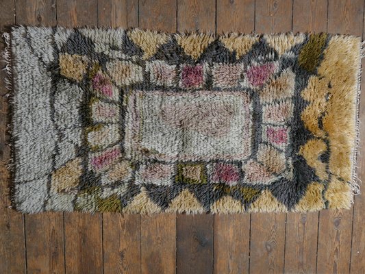 Scandinavian Wool Rya Rug, 1960s-RUK-2018017