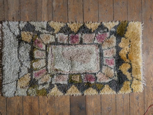 Scandinavian Wool Rya Rug, 1960s-RUK-2018017