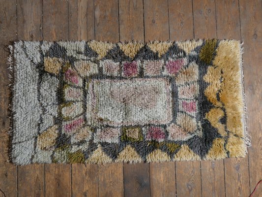 Scandinavian Wool Rya Rug, 1960s-RUK-2018017