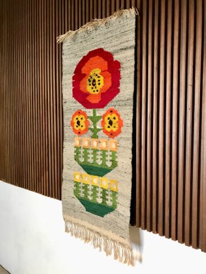 Scandinavian Wool Wall Rug, 1960s-JP-963955