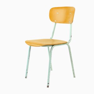 School Chair in Metal and Plywood from Kovona, Czechoslovakia, 1960s-UL-1095826