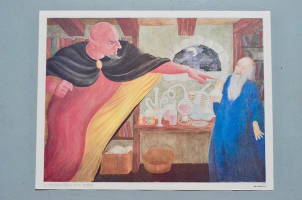 School Poster Depicting Child, Piano & Faust-AIU-1326114