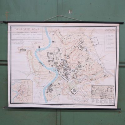 School Wall Map of Old Rome from Instituto Geografico de Agostini Nora, 1950s-WK-674074