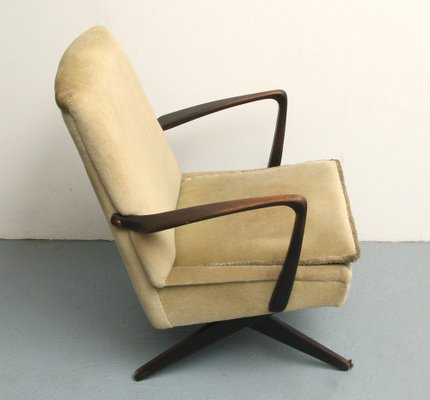 Scissors Armchairs in Velor, 1950s-PF-1263864