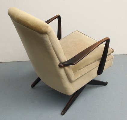 Scissors Armchairs in Velor, 1950s-PF-1263864