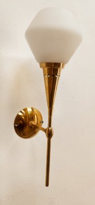 Sconce in Brass and Glass from Stilnovo-QLH-1799229