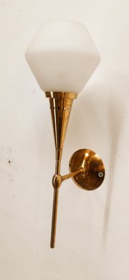 Sconce in Brass and Glass from Stilnovo-QLH-1799229