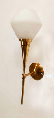 Sconce in Brass and Glass from Stilnovo-QLH-1799229