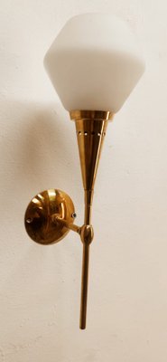 Sconce in Brass and Glass from Stilnovo-QLH-1799229