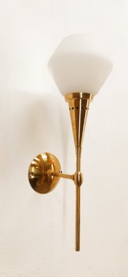 Sconce in Brass and Glass from Stilnovo-QLH-1799229