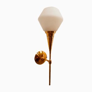 Sconce in Brass and Glass from Stilnovo-QLH-1799229