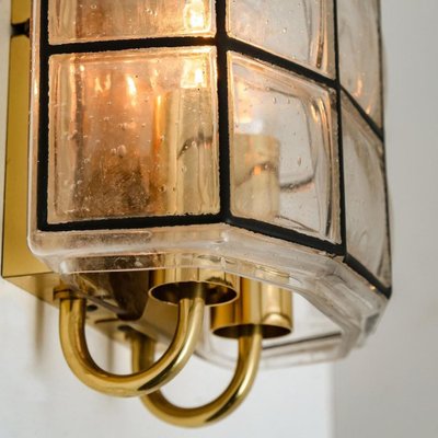 Sconce in Iron and Bubble Glass from Limburg, 1960-VDW-1823109