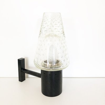 Sconce in Sommerso Murano Glass & Black Metal from Seguso, 1960s-OLY-1010051