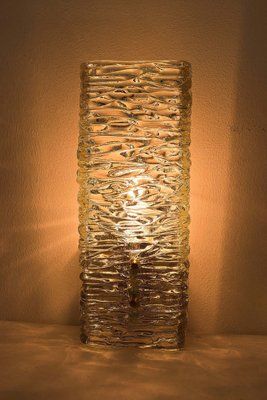 Sconce in Textured Glass Sconce by J. T. Kalmar for Kalmar, 1950s-SPD-1131061