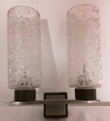 Sconce with Grey Metal Mount, 1960s-HOI-838135