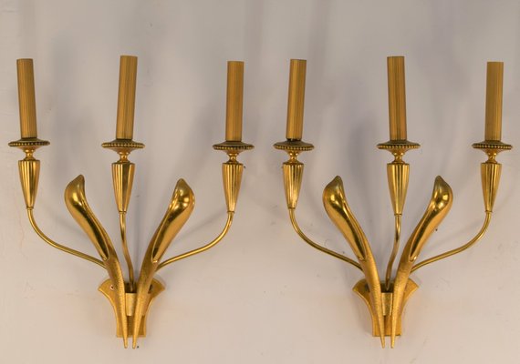 Sconces by Gaetano Sciolari, Italy, 1950s, Set of 2-AOL-1359642