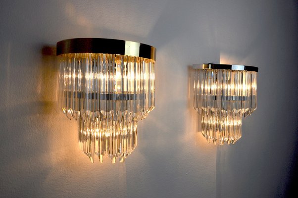 Sconces by Paolo Venini for Venini, Italy, 1970s, Set of 2-EJE-1028141