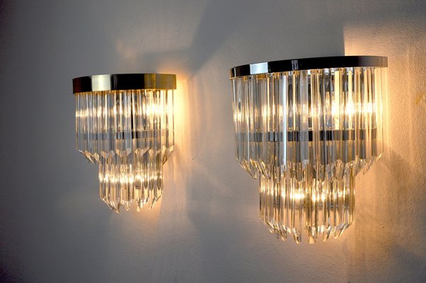 Sconces by Paolo Venini for Venini, Italy, 1970s, Set of 2-EJE-1028141