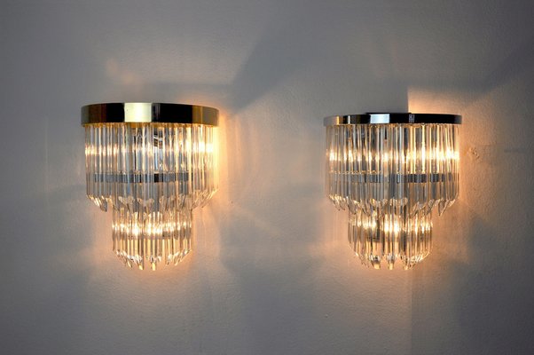 Sconces by Paolo Venini for Venini, Italy, 1970s, Set of 2-EJE-1028141