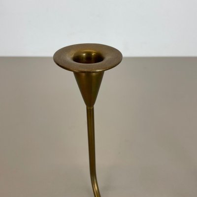 Sculptural Brass Candleholder Object attributed to Günter Kupetz for WMF, Germany, 1950s-QZ-1410377