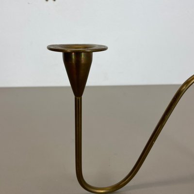 Sculptural Brass Candleholder Object attributed to Günter Kupetz for WMF, Germany, 1950s-QZ-1410377