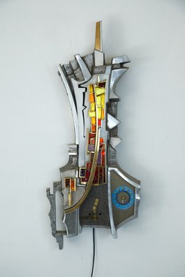 Sculptural Clock from Poliarte, 1970s-LMR-888429