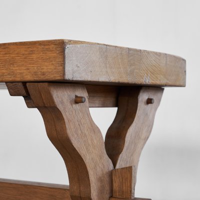 Sculptural Cross Legged Side Table in Wood, 1940s-LPQ-1783148