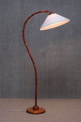 Sculptural Markslöjd Floor Lamp in Beech Wood, Sweden, 1960s-FMT-2034814