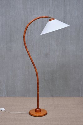 Sculptural Markslöjd Floor Lamp in Beech Wood, Sweden, 1960s-FMT-2034814