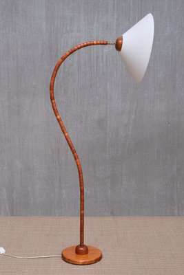 Sculptural Markslöjd Floor Lamp in Beech Wood, Sweden, 1960s-FMT-2034814