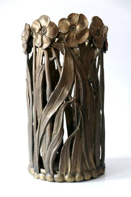 Sculptural Massive Brass Umbrella Stand 1960s-WPT-875818