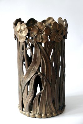 Sculptural Massive Brass Umbrella Stand 1960s-WPT-875818