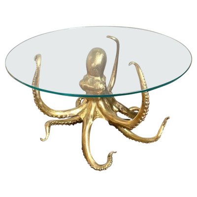 Sculptural Octopus Gilt Bronze Center or Dining Table-MBH-1052810