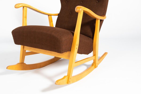 Sculptural Rocking Chair by Elias Svedberg for Nordiska Kompaniet, 1950s-KMC-873959