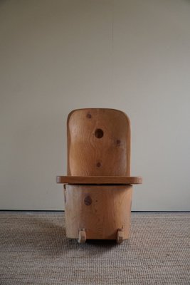 Sculptural Rocking Chair in Solid Pine by Matti Martikka, 1960s-MXF-1095705