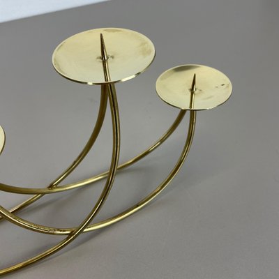 Sculptural Solid Brass Candleholder by Harald Buchrucker, Germany, 1950s-QZ-1135749