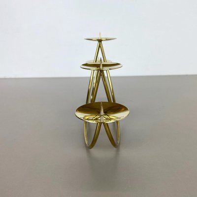 Sculptural Solid Brass Candleholder by Harald Buchrucker, Germany, 1950s-QZ-1135749