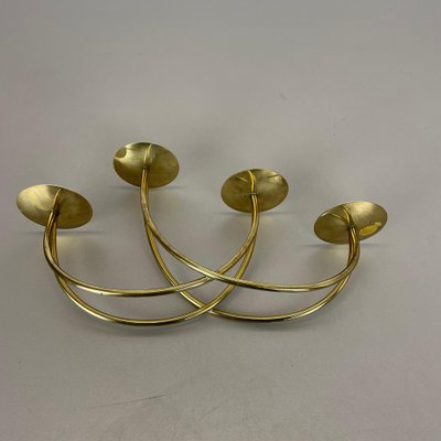 Sculptural Solid Brass Candleholder by Harald Buchrucker, Germany, 1950s-QZ-1135749